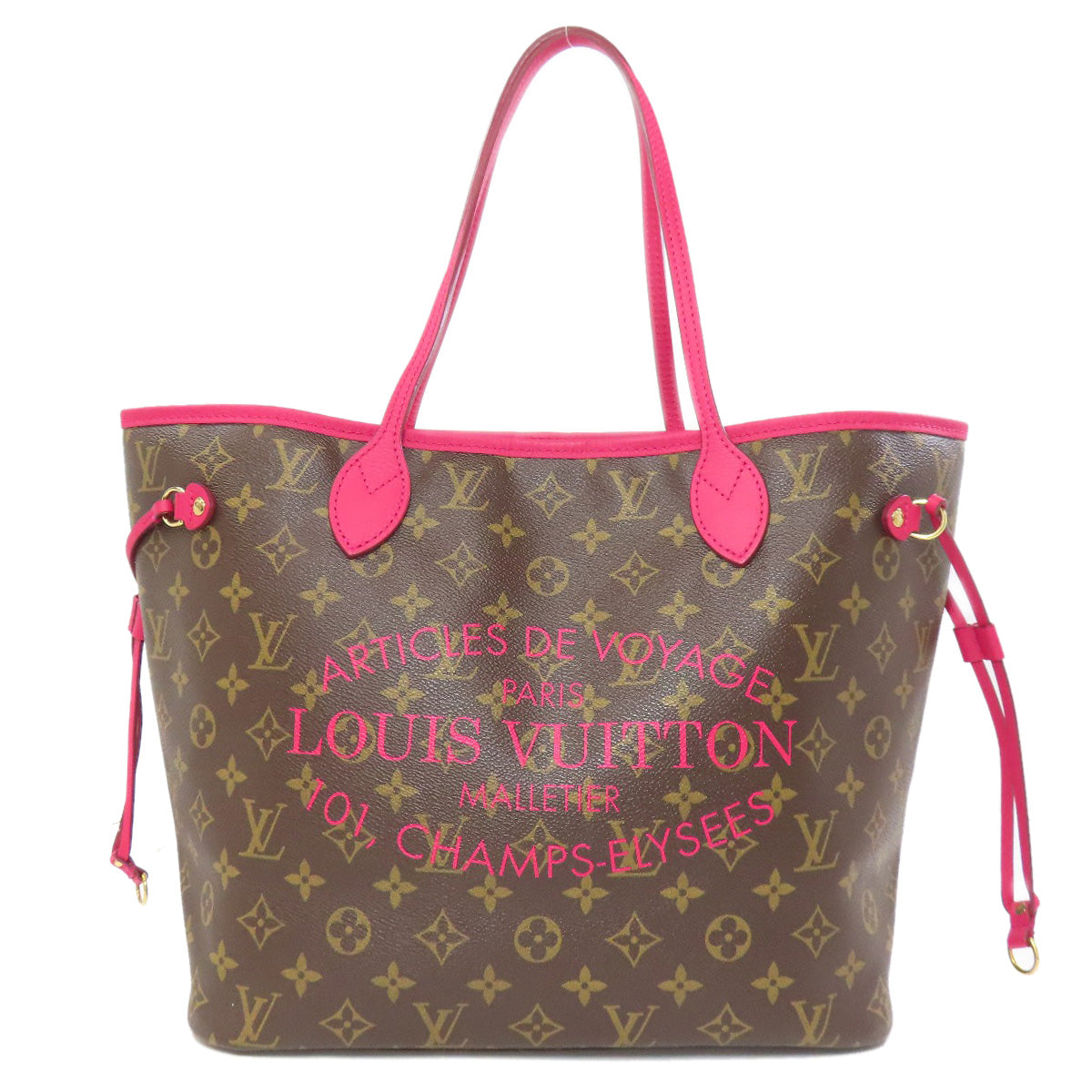 LOUIS VUITTON Tote Bag Monogram canvas Brown Neverfull MM Ikat Flower Women