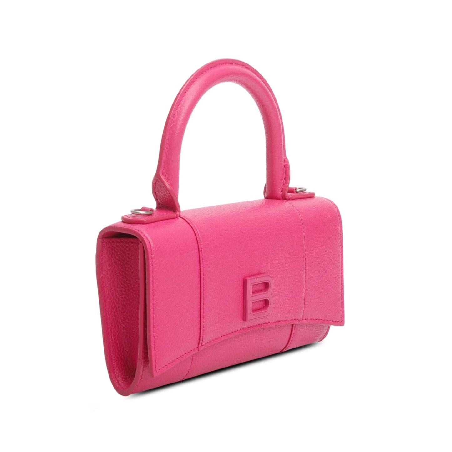 Balenciaga Pink Grained Calf Leather Hourglass Phone Holder