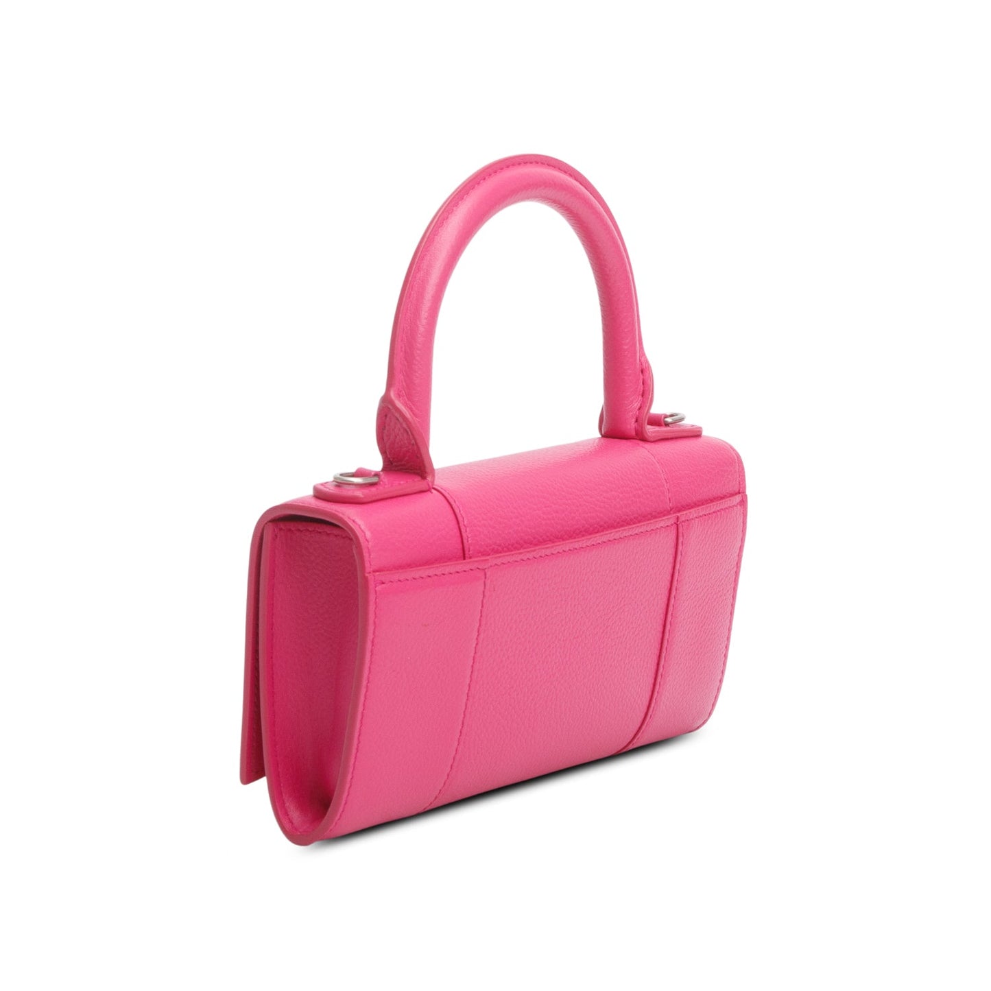 Balenciaga Pink Grained Calf Leather Hourglass Phone Holder