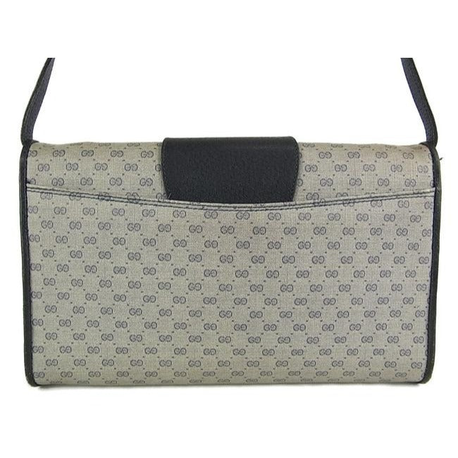 Gucci Envelope Leather Canvas Crossbody
