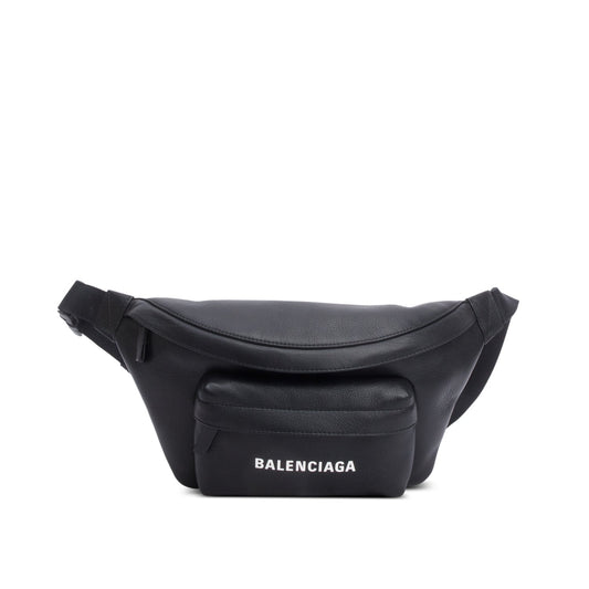 Balenciaga Black Calfskin Leather Everyday Belt Bag
