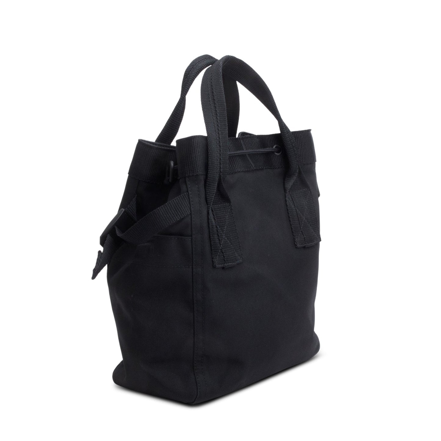 Balenciaga Black Canvas Logo Patch Tote Bag