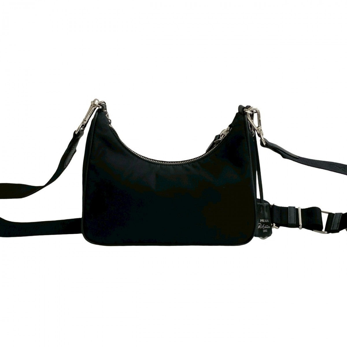 PRADA Shoulder Bag Nylon black Re-Edition - Style 2