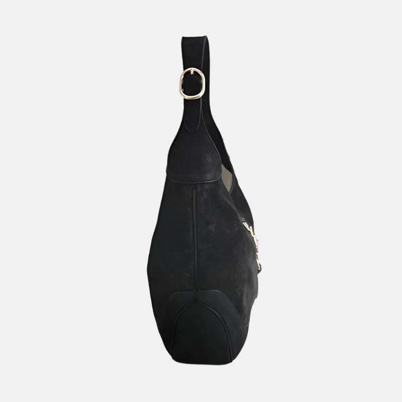 Gucci Jackie 1961 Medium Black Suede Leather Bag
