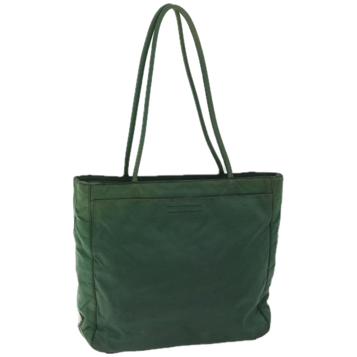 PRADA Tote Bag Nylon Green Auth 66807