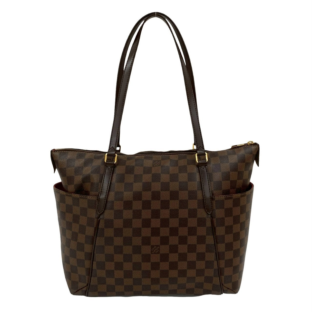 LOUIS VUITTON Tote Bag leather Brown Damier Totally MM