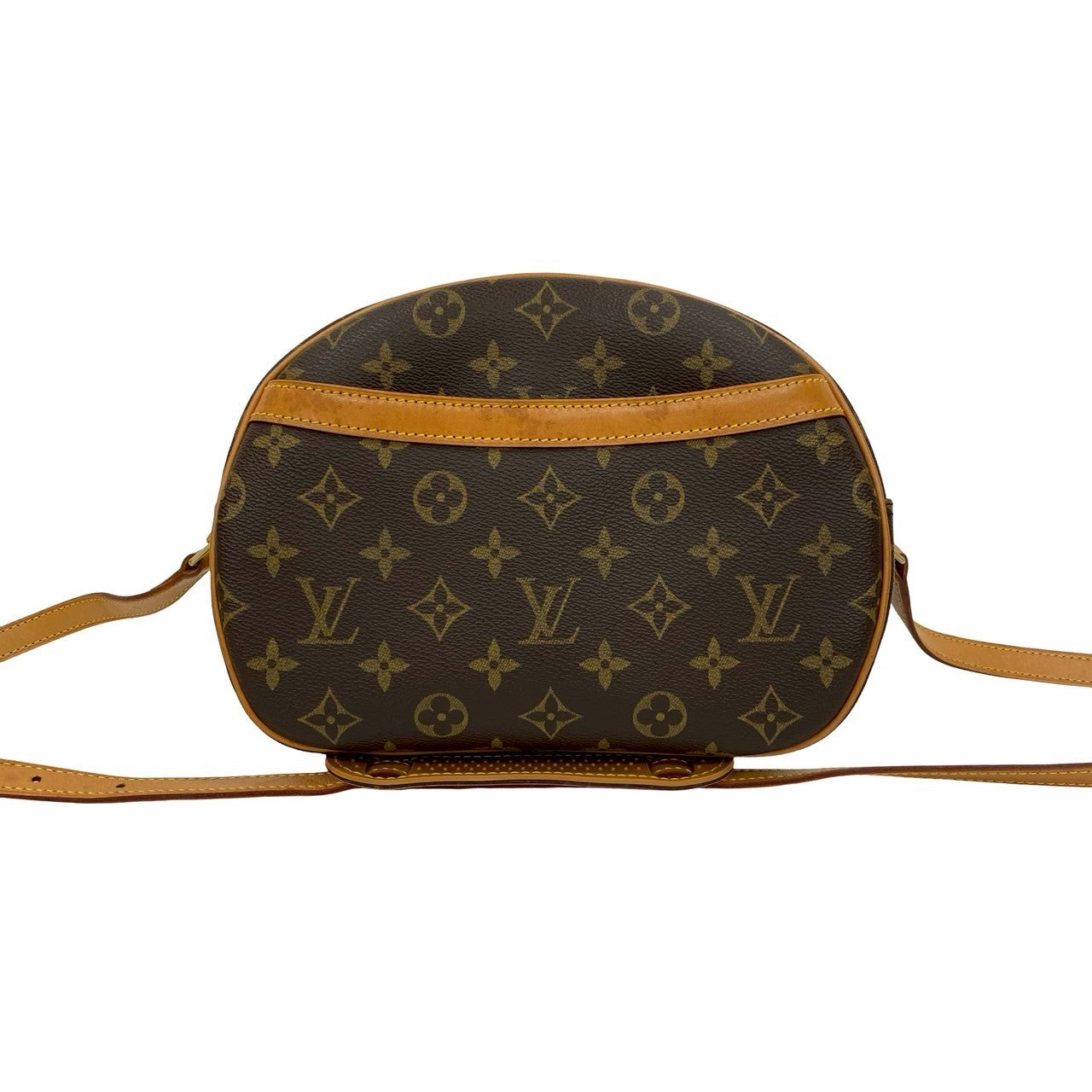 LOUIS VUITTON Shoulder Bag leather Brown Monogram Blois