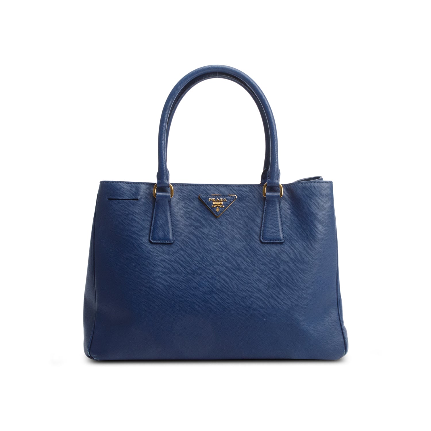 Prada Blue Saffiano Lux Medium Galleria Tote