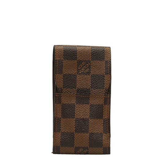 Louis vuitton Damière N63024 Cigarette Case PVC/Leather Brown