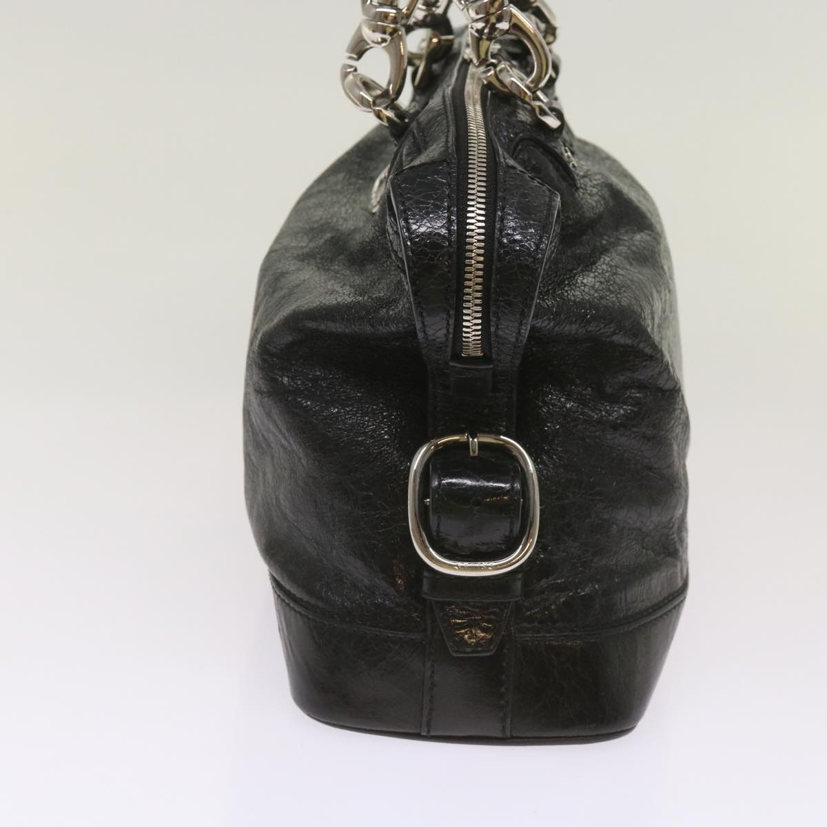 Luxury CELINE Hand Bag Leather Black 67072