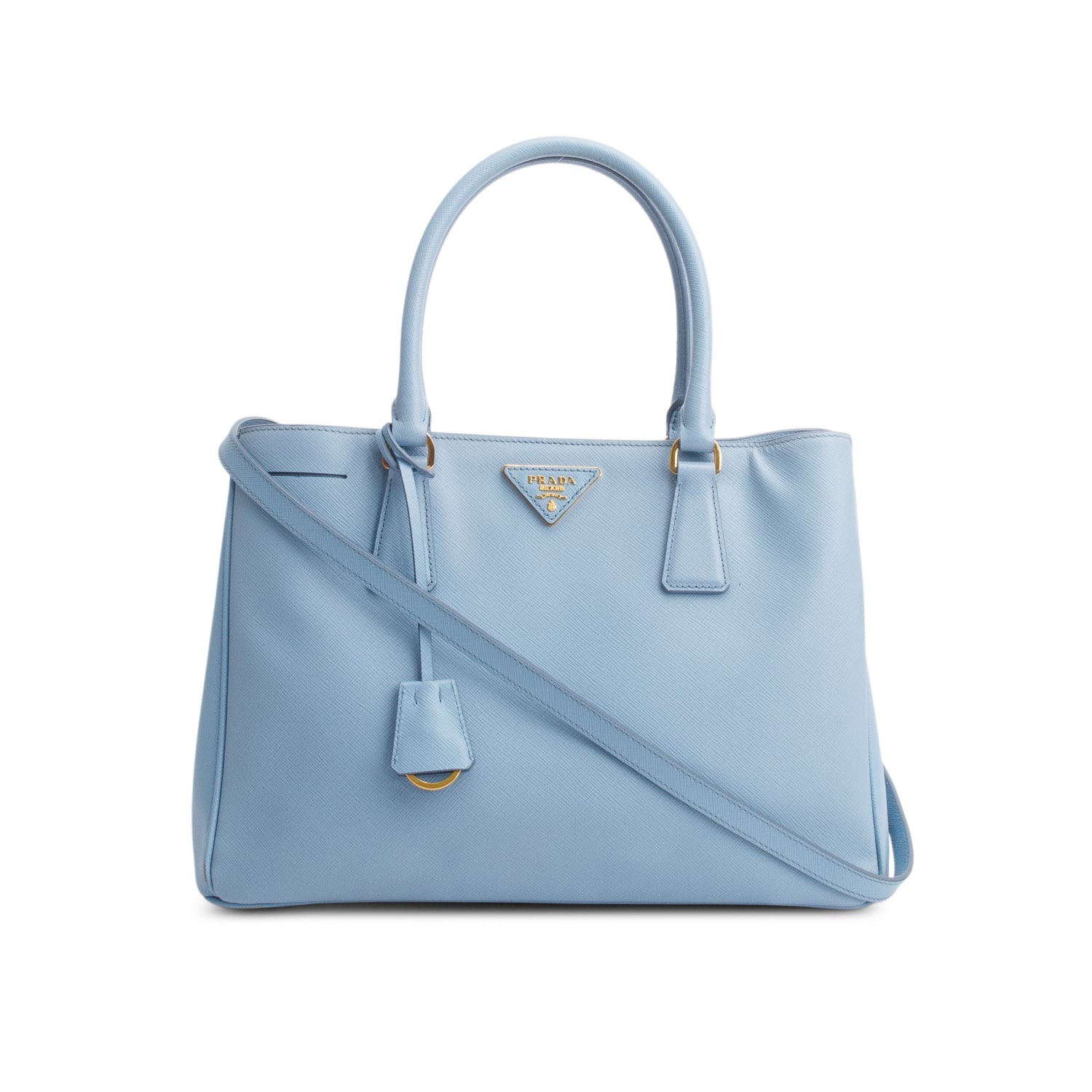 Prada Blue Saffiano Lux Medium Galleria Tote