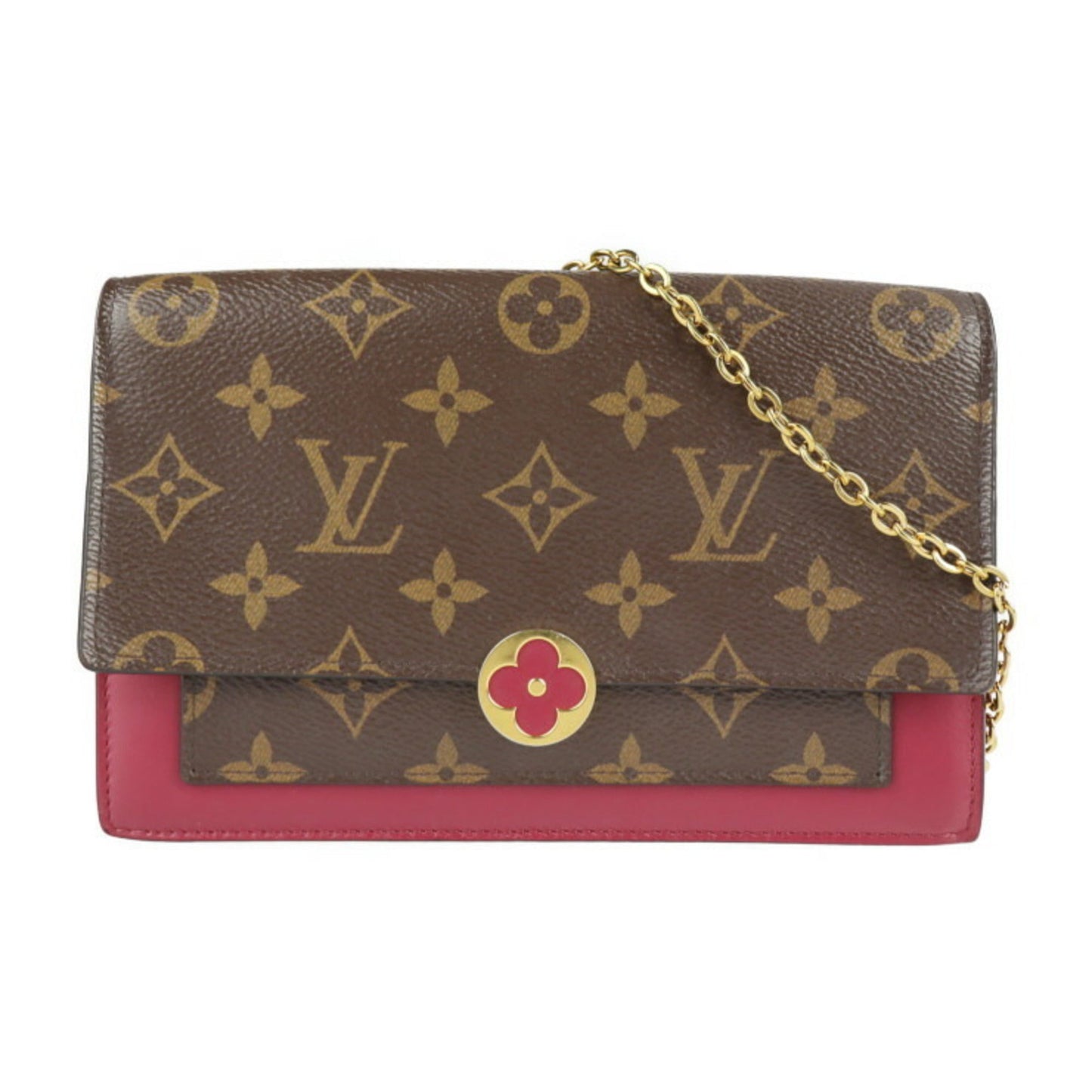 LOUIS VUITTON PORTEFEUILLE CHAÎNE FLORE Clutch Bag