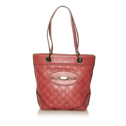 Gucci Lou Leather Top Handle Handbag