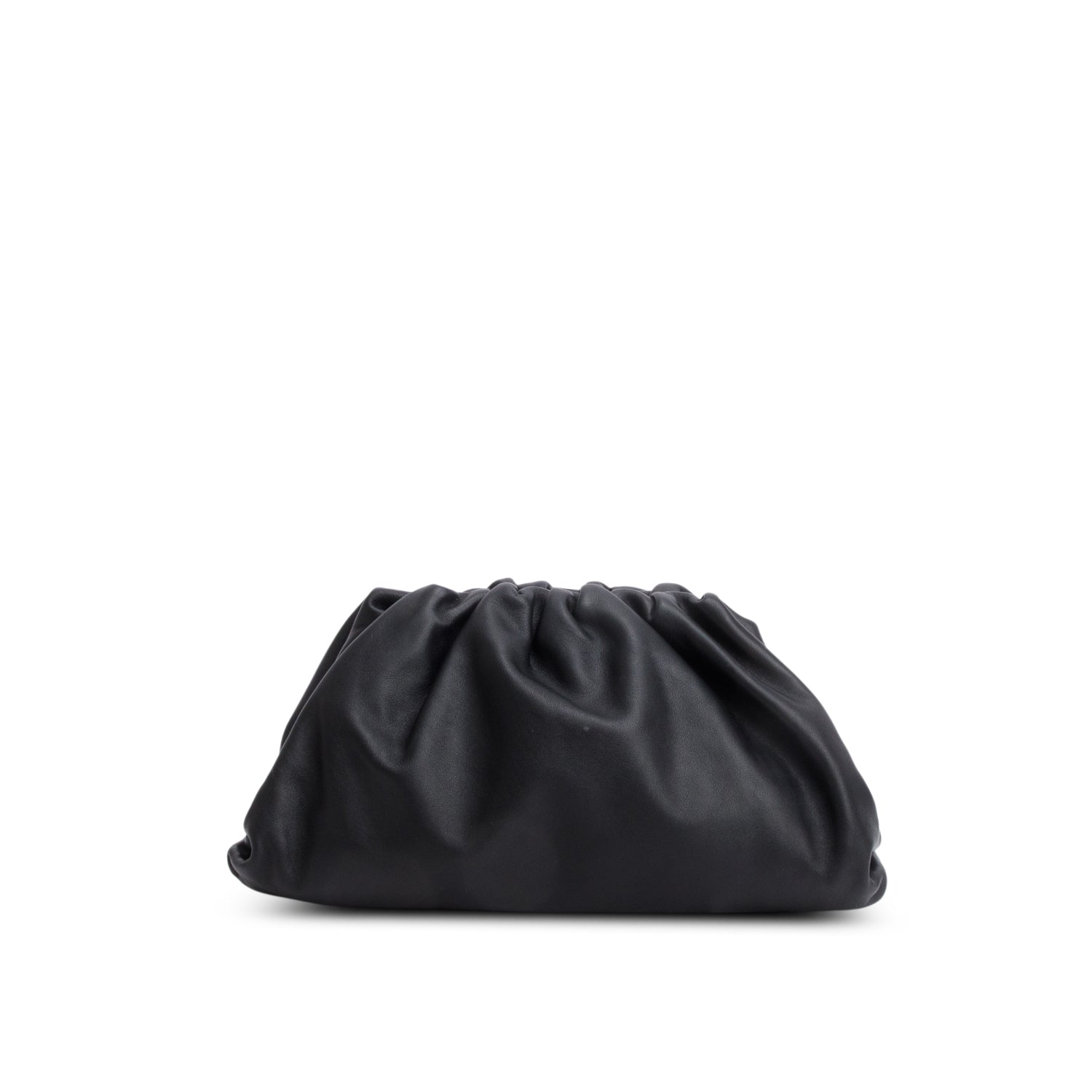 Bottega Veneta Black Calfskin Leather The Classic Large Pouch