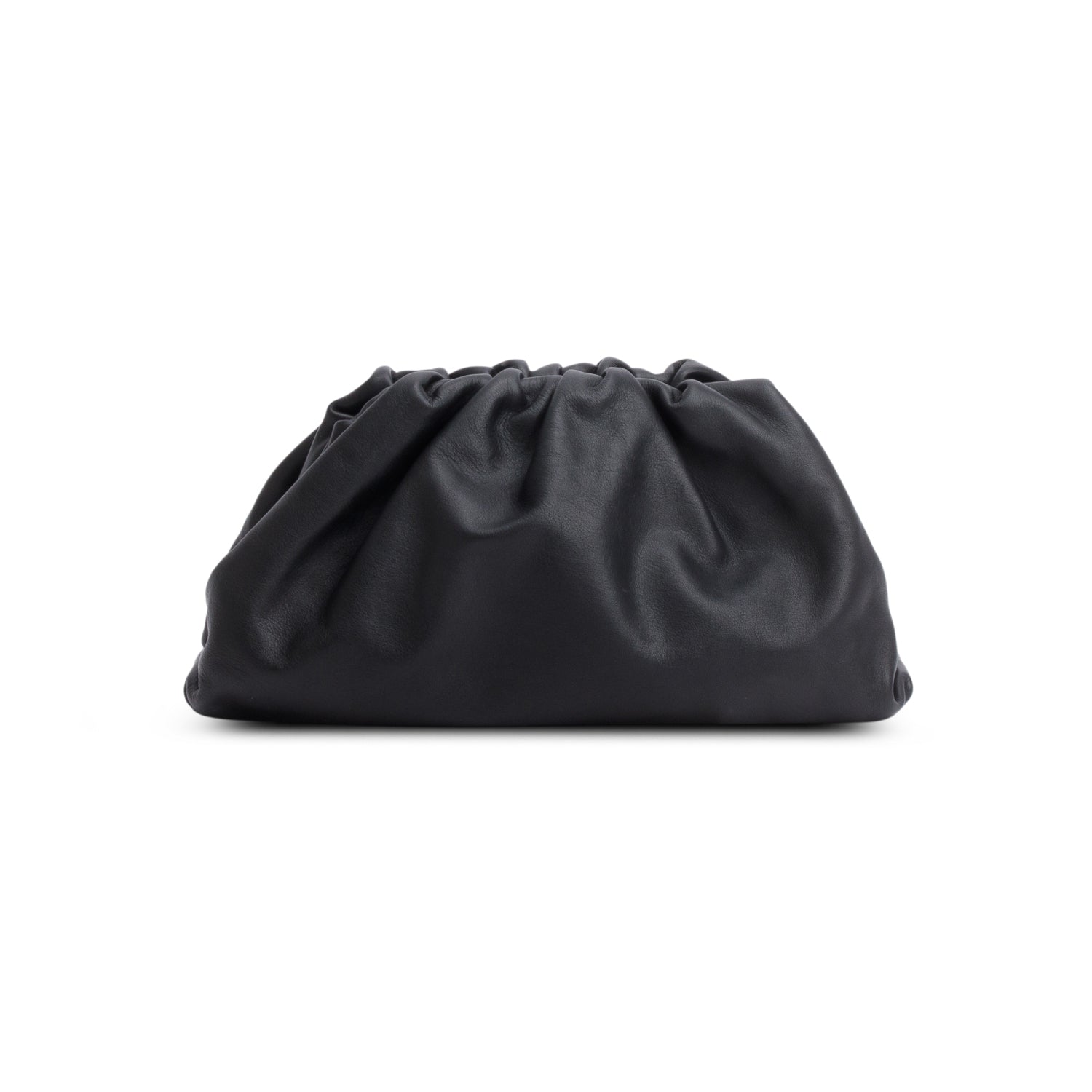 Bottega Veneta Black Calfskin Leather The Classic Large Pouch