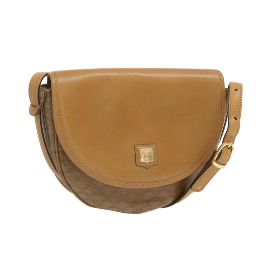 Luxury CELINE Macadam Canvas Shoulder Bag Beige 67872