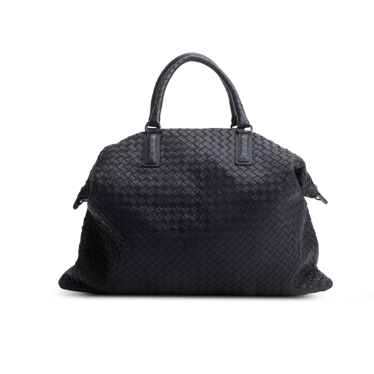 Bottega Veneta Black Nappa Intrecciato Maxi Convertible Tote