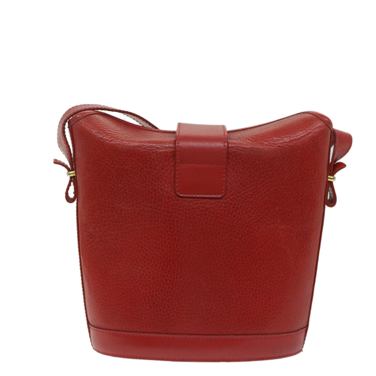 Luxury CELINE Shoulder Bag Leather Red 68032