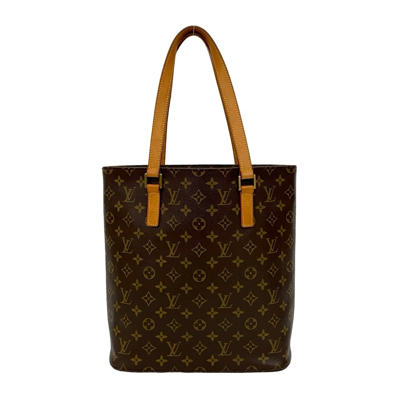 LOUIS VUITTON Tote Bag leather Brown Monogram VavinGM