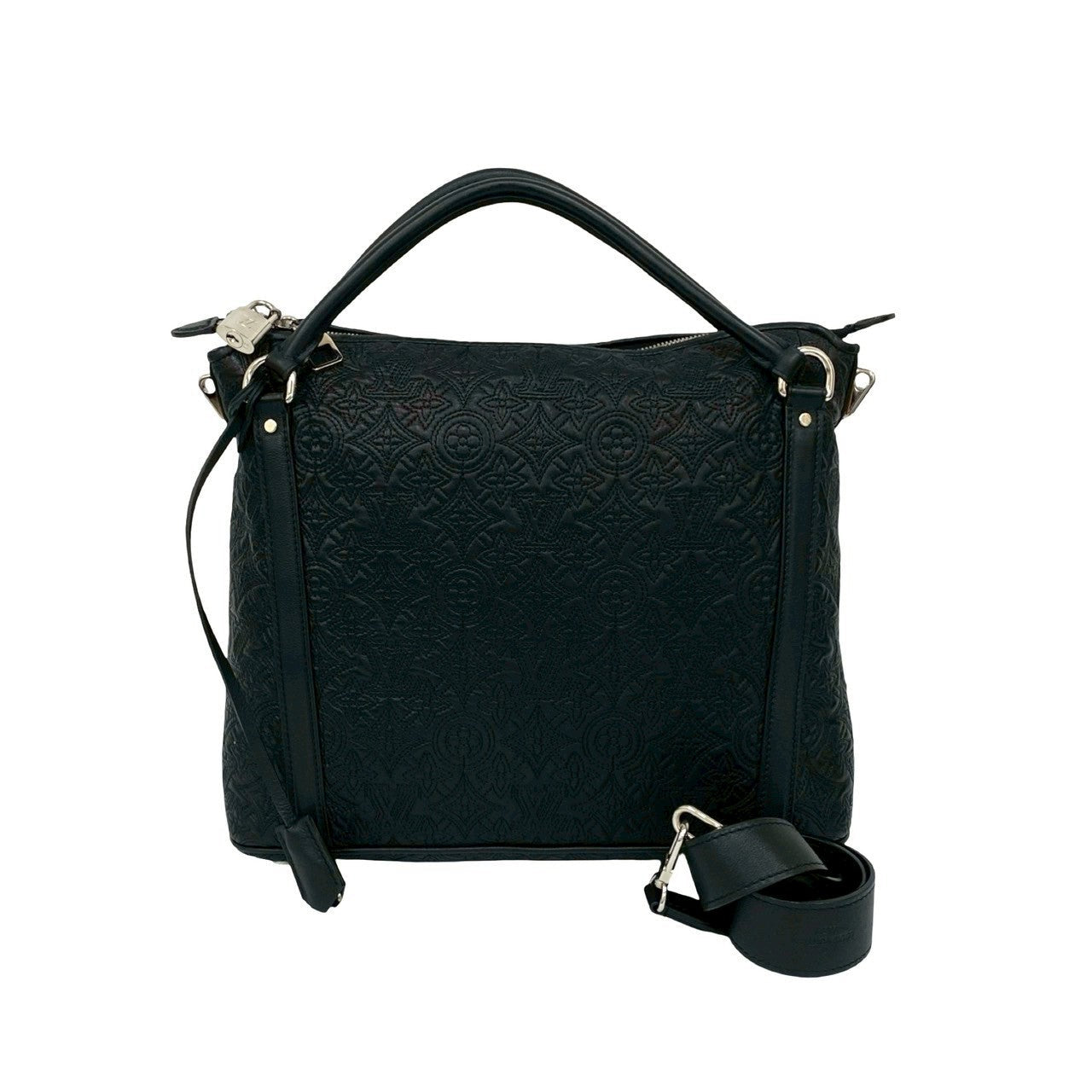 LOUIS VUITTON Shoulder Bag leather black Monogram Antia Ixia PM
