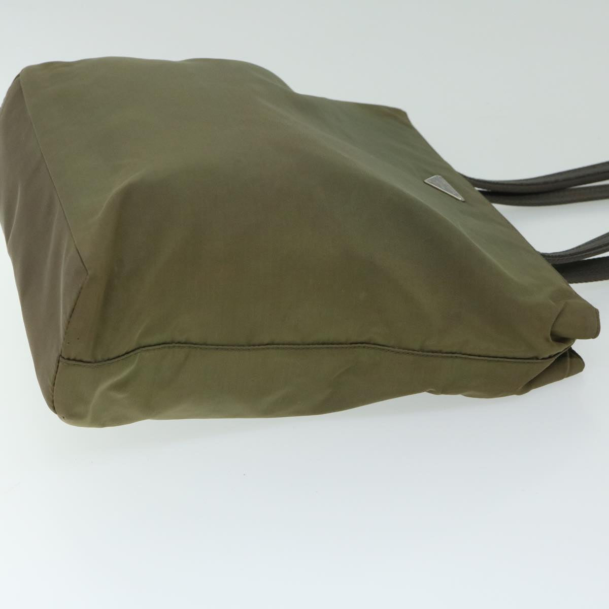 PRADA Tote Bag Nylon Khaki Auth 68166