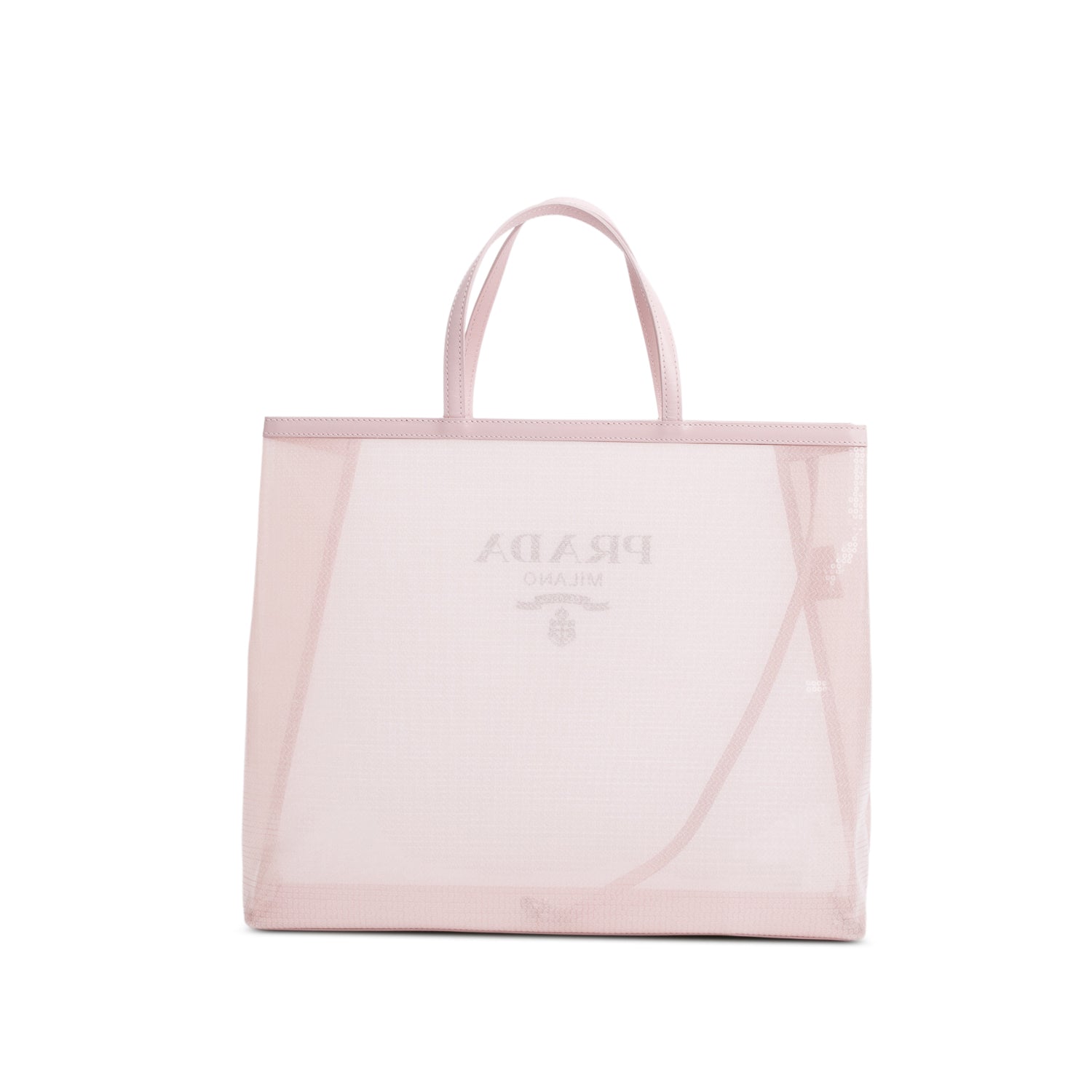 Prada Pink Sequin Mesh Large Tote Bag