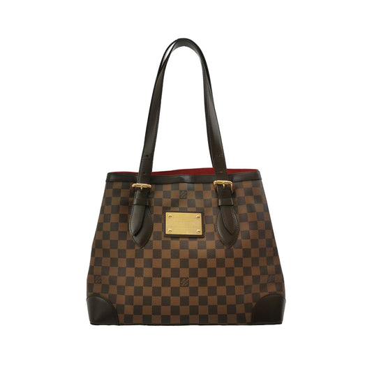 Louis Vuitton Hampstead Medium Leather Checkerboard Logo Shoulder Bag 250501781173893