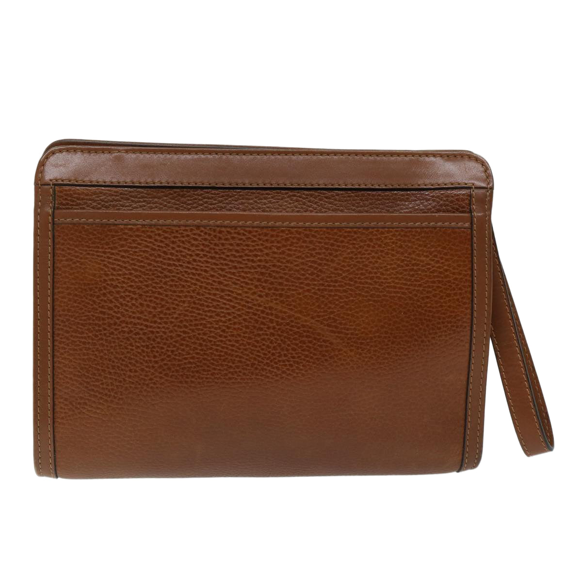Luxury CELINE Clutch Bag Leather Brown 68346