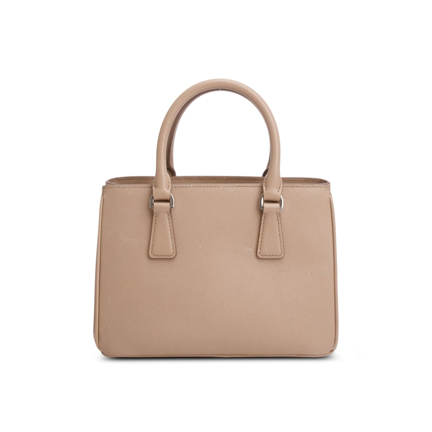 Prada 2022 Beige Saffiano Leather Mini Tote