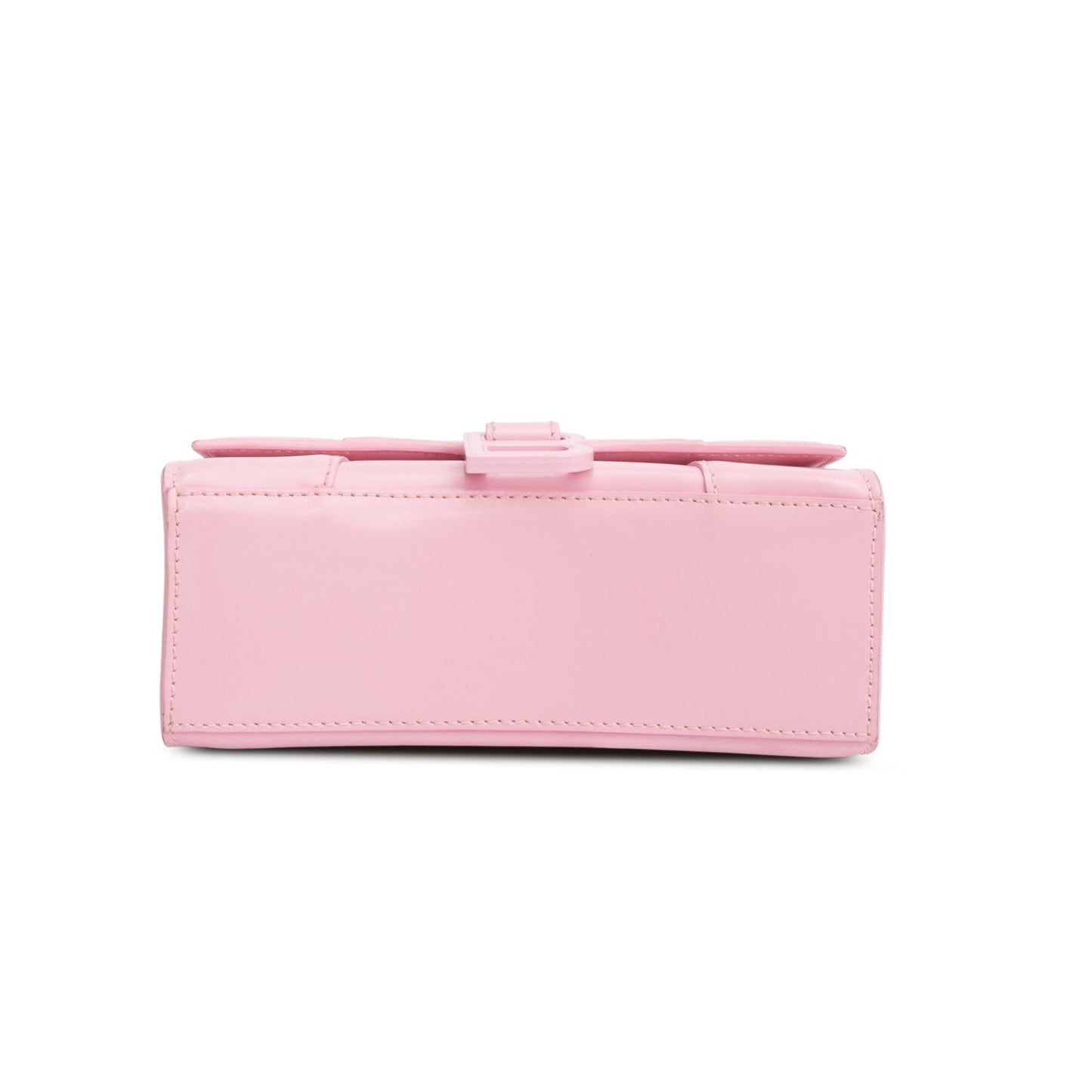 Balenciaga Pink Shiny Box Calfskin Leather XS Hourglass Top Handle Bag