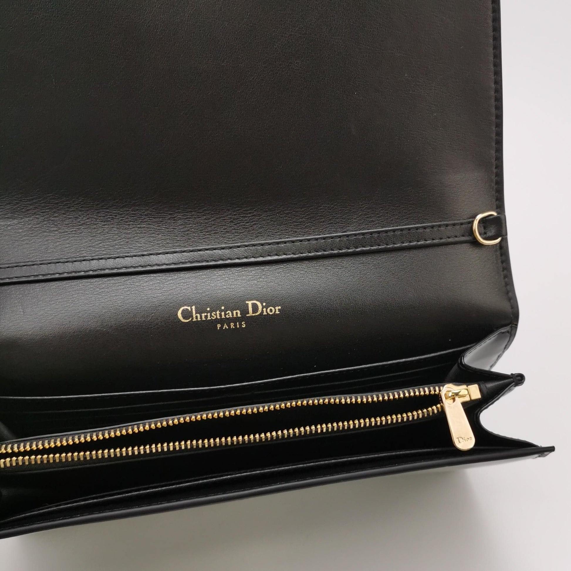 Dior 30Montaigne Patent Leather CD Logo Flap Crossbody Bag 037852001088