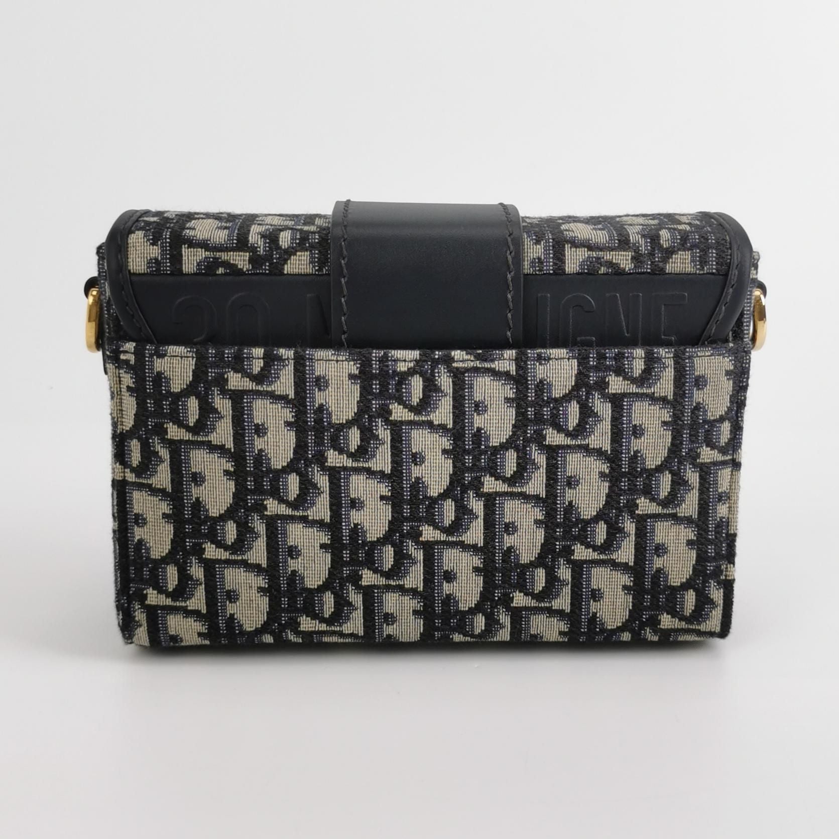Dior 30Montaigne Mini Bag in Oblique Canvas and Calfskin with CD Logo 250518781198075