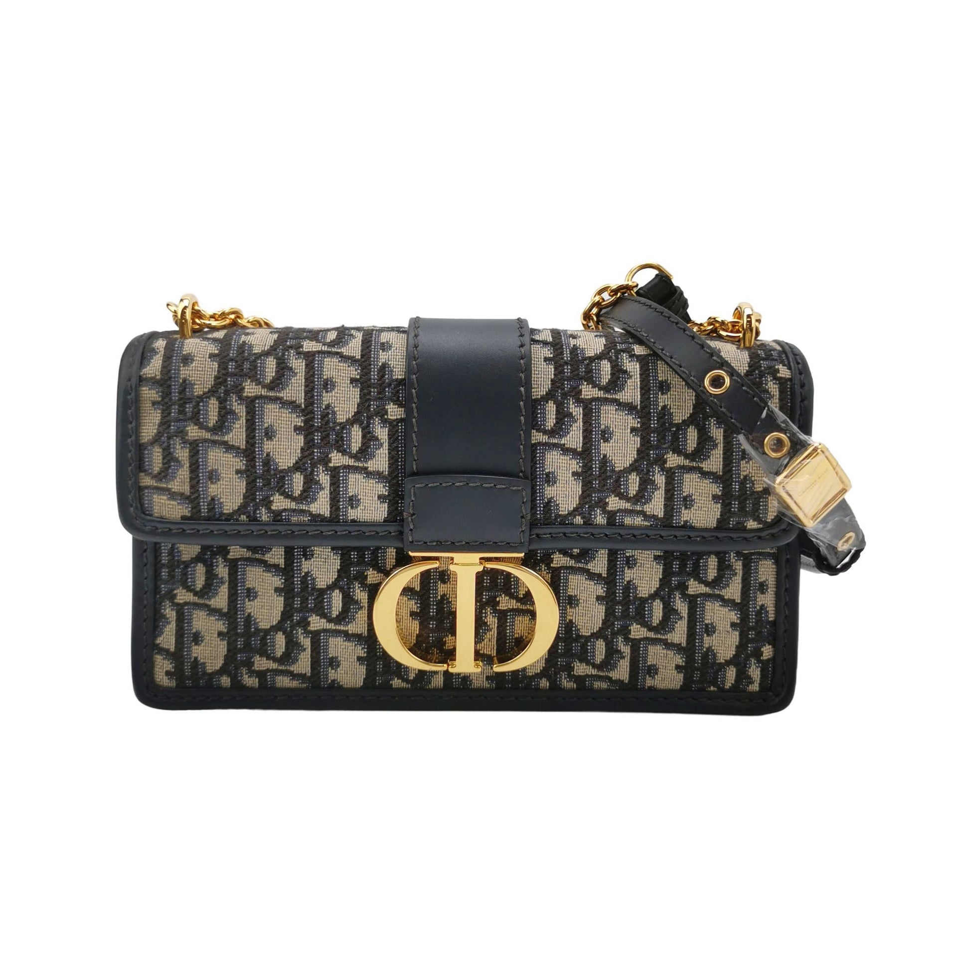 Dior 30Montaigne East-West Bag Leather Canvas Oblique Monogram CD Logo Shoulder Bag 067850700535