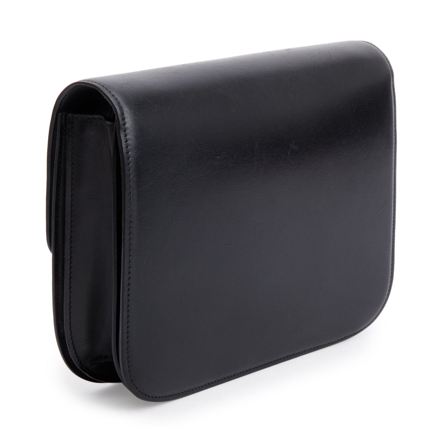 Celine Black Box Calfskin Medium Classic Box Flap Bag