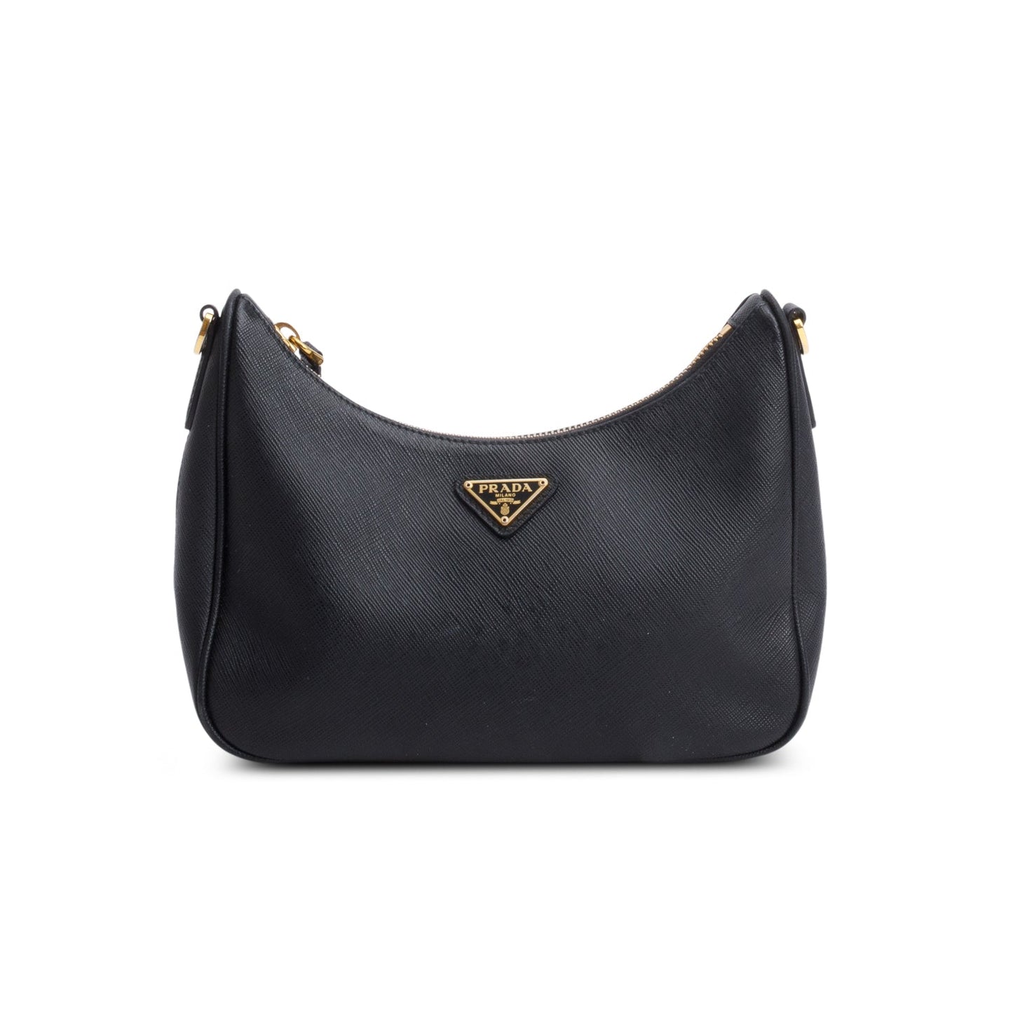 Prada Black Saffiano Leather Re-Edition 2005 Shoulder Bag