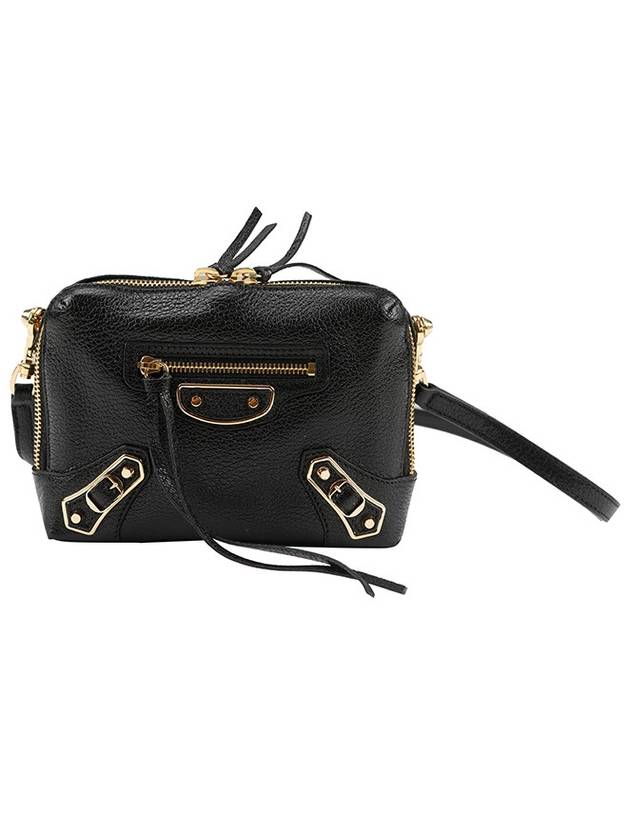 Luxury Balenciaga Trending 2026 Metal Reporter Mini Cross Bag Black