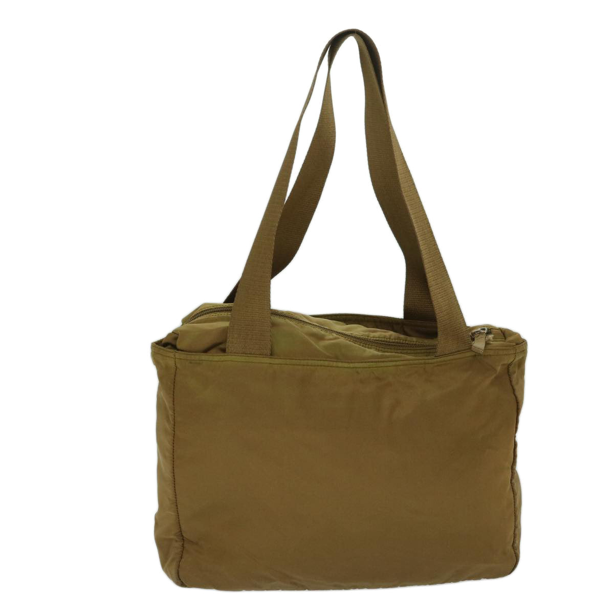 PRADA Shoulder Bag Nylon Khaki Auth 69201