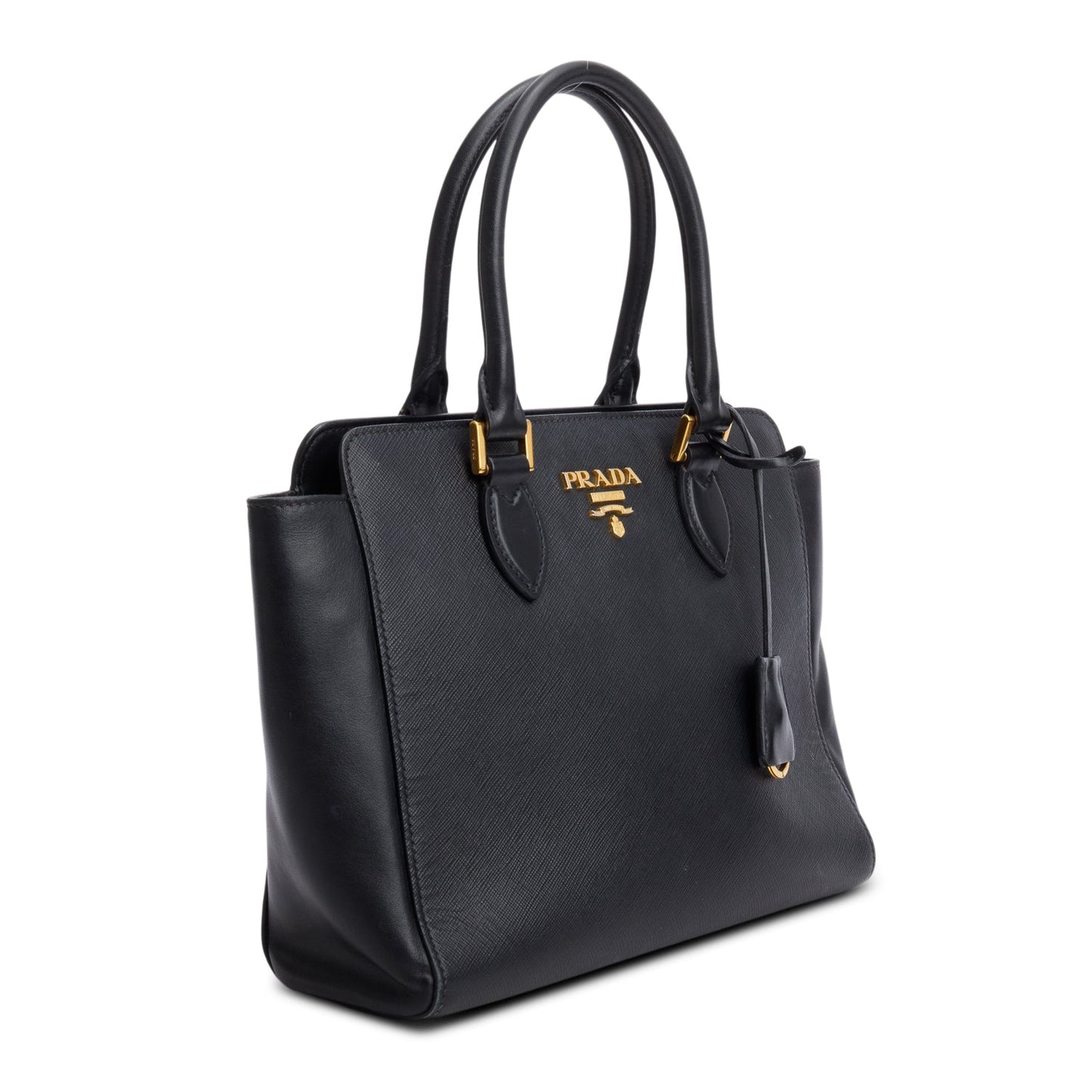 Prada Black Saffiano Soft Calf Leather Tote