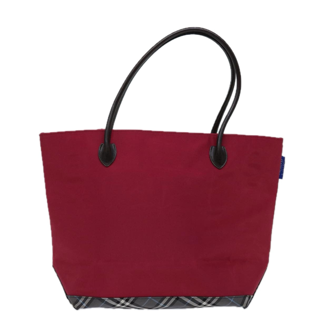 Burberry Blue Label Tote Bag Nylon Red Auth 69693