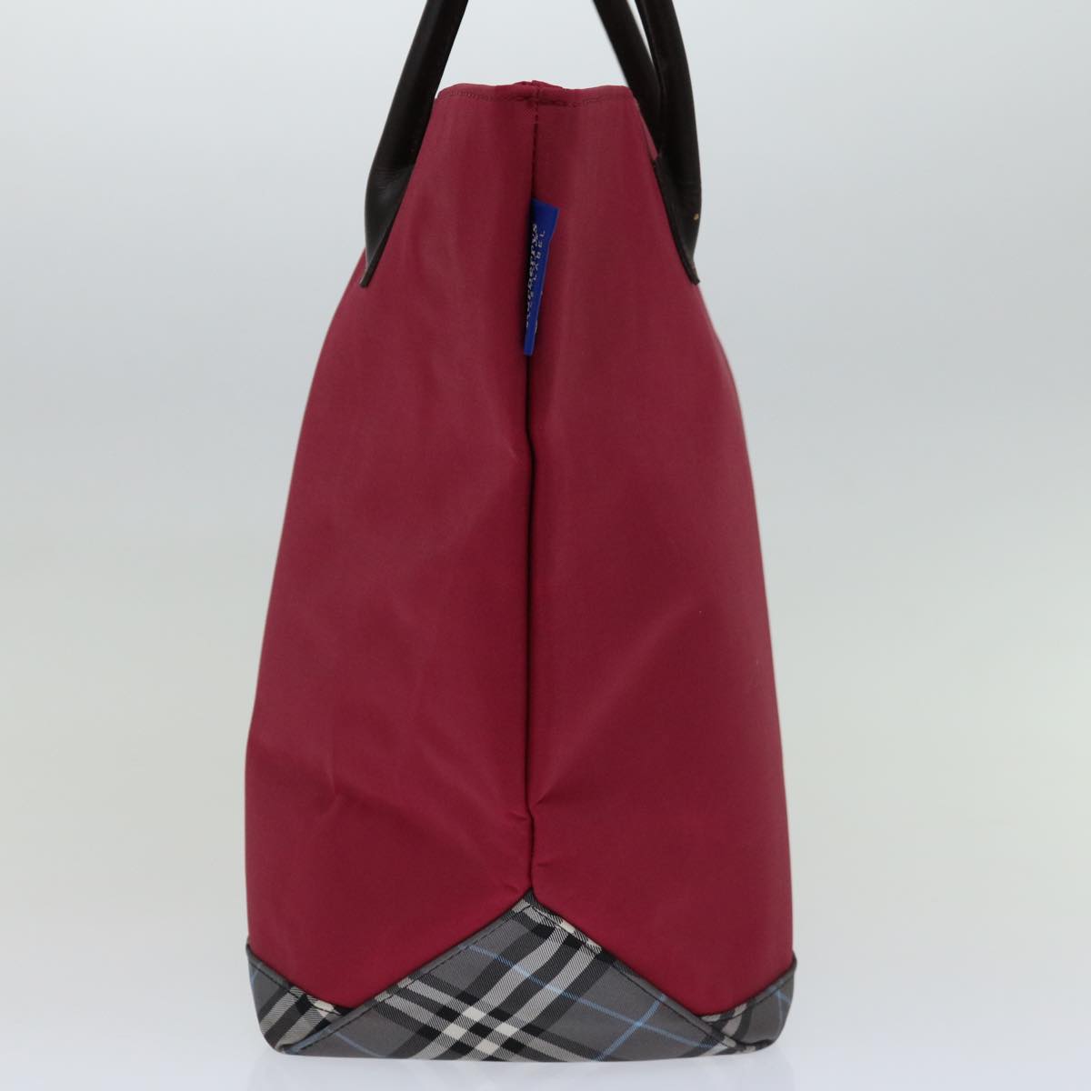 Burberry Blue Label Tote Bag Nylon Red Auth 69693
