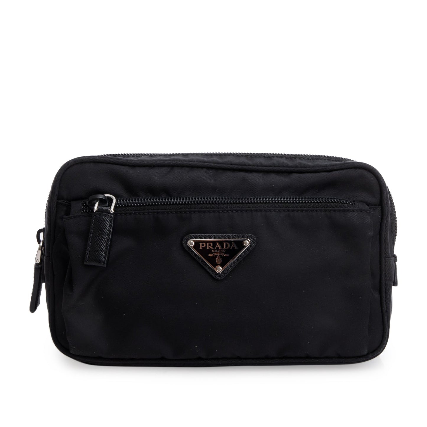 Prada 2021 Black Tessuto Nylon Montagna Belt Bag