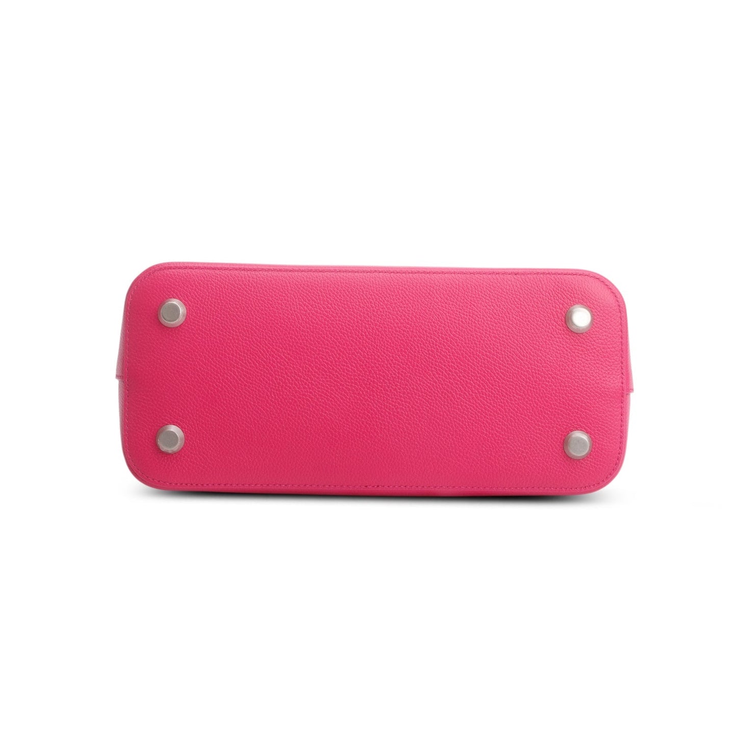 Balenciaga Pink Signature Grained Calfskin Logo S Ville Top Handle Bag