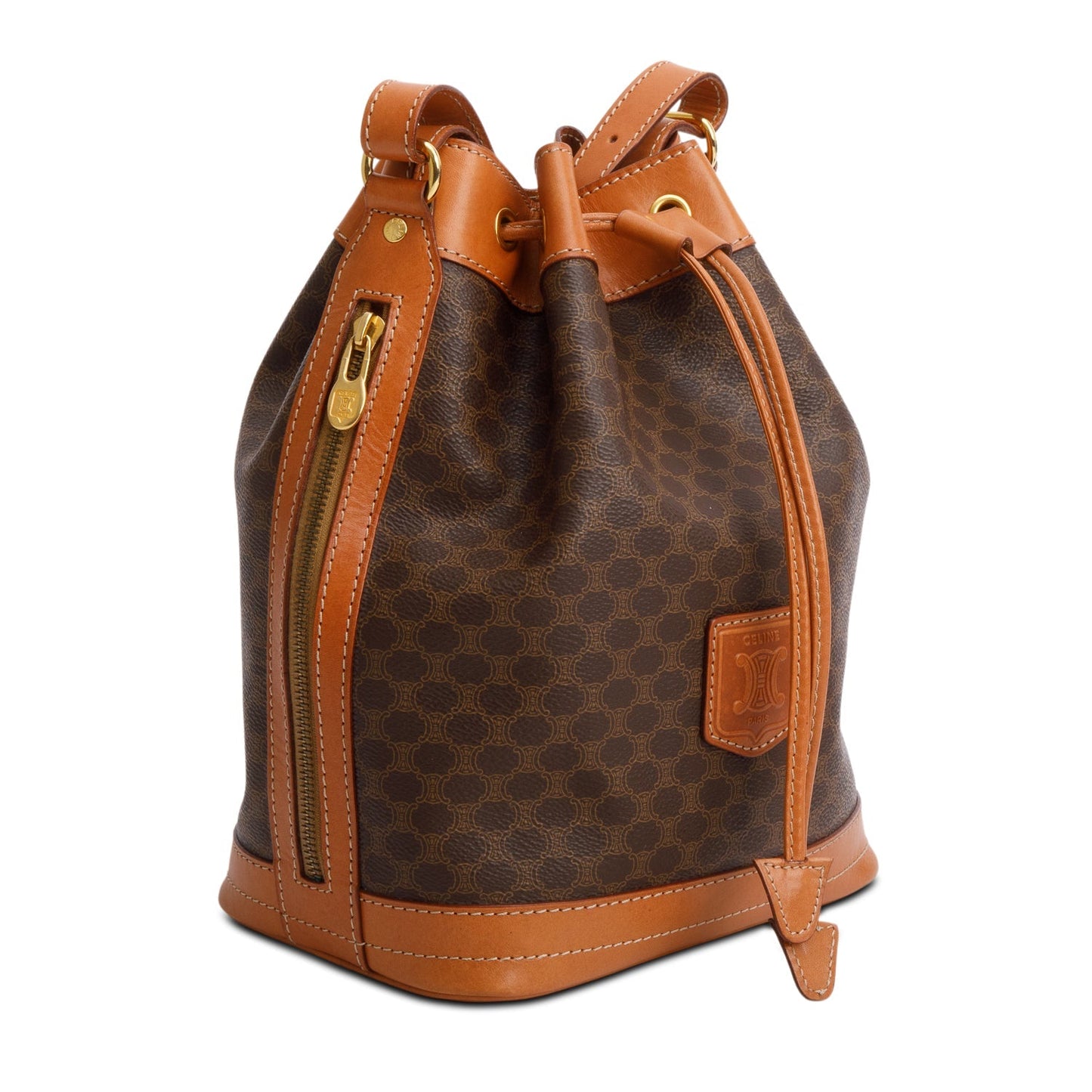 Celine Triomphe Macadam Bucket Bag