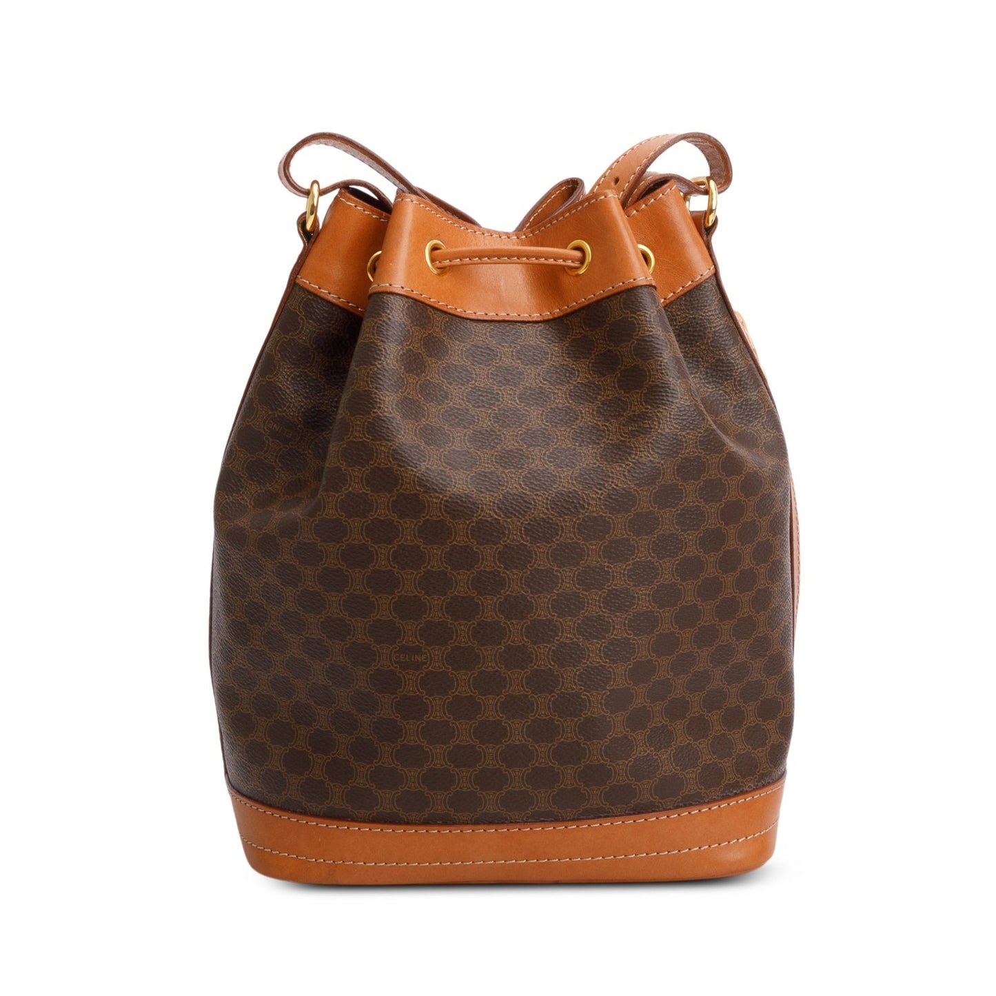 Celine Triomphe Macadam Bucket Bag