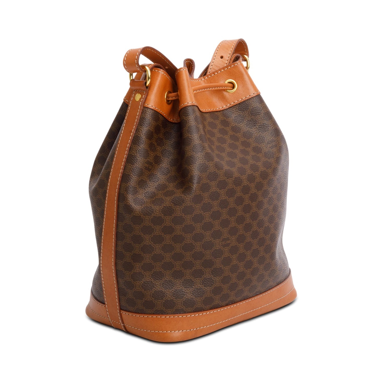Celine Triomphe Macadam Bucket Bag