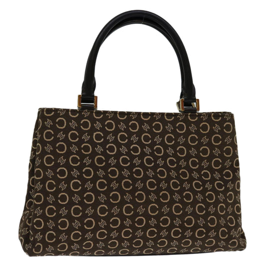 Luxury CELINE C Macadam Canvas Hand Bag Brown 69886