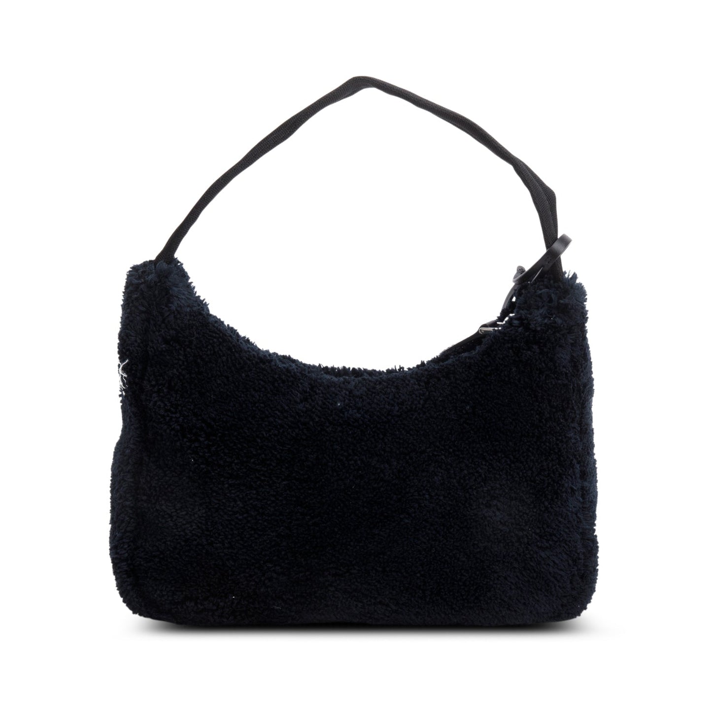 Prada 2021 Black Terry Cloth Mini Re-Edition 2000 Bag