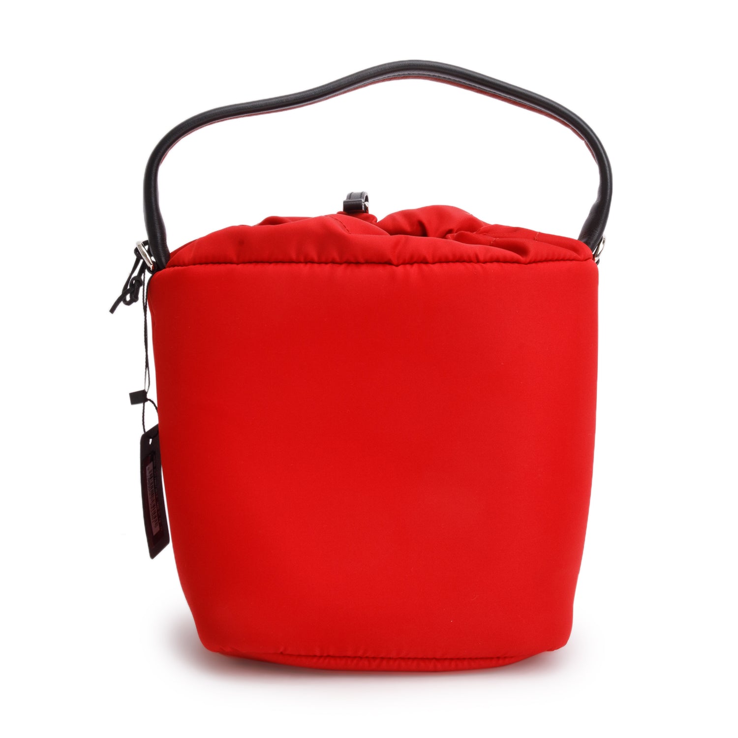 Prada Red Tessuto Nylon Cargo Pocket Bucket Bag