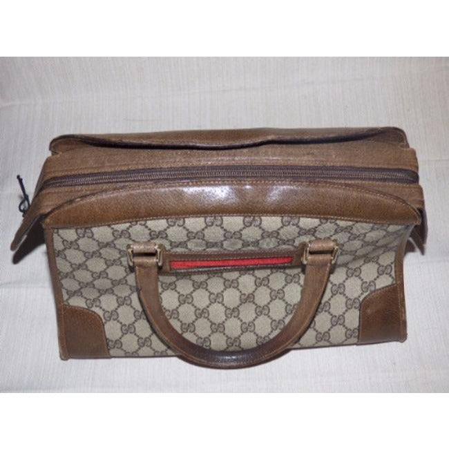 Gucci Lou Leather Canvas Tote