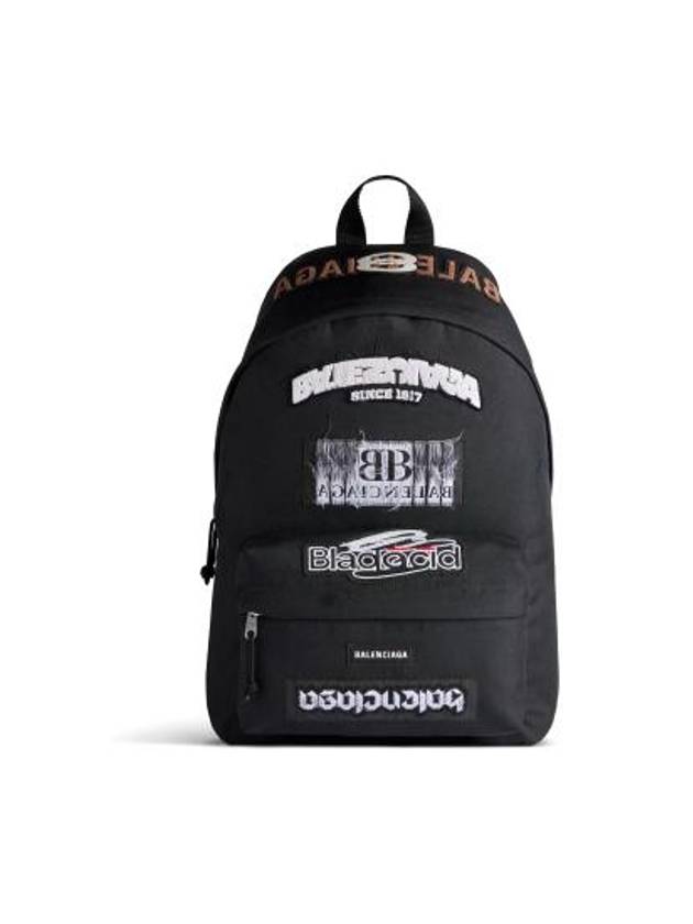 Luxury Balenciaga Trending 2026 Explorer Backpack Black